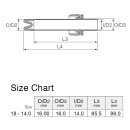 Fuji Ferrule BFA18-14.0 für Pipe Rollenhalter #18