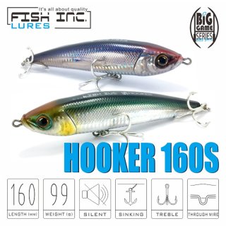 Fish Inc Hooker 160mm Sinking Stickbait - versch. Farben