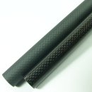 TAC Woven Carbon Tube L=500mm Graphite - versch. Durchmesser