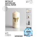 Sunnyscopa Laser Metallic Waterslide Decal Paper A4 Silver