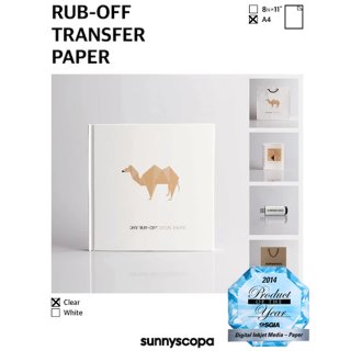 Sunnyscopa Inkjet Rub-Off Transfer Paper A4 Clear