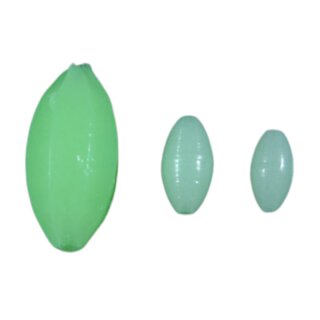 TAC Leuchtperlen Green / Luminous Rigging Beads / 25 Stück - versch. Größen