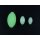 Leuchtperlen Green / Luminous Rigging Beads / 25 Stück - versch. Größen