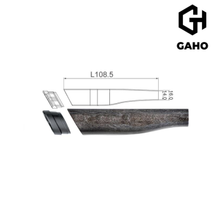 GAHO Carbon-Hybrid Grip DYX-BS / L=115mm