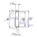 TAC Alu Zierring Abschluss für Rollenschuh TRI30