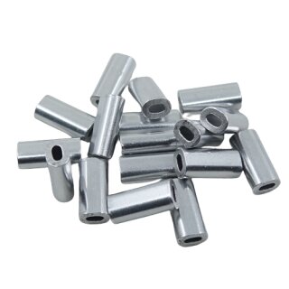 TAC Alu Quetschhülsen Mini 25 Stück - versch. Größen