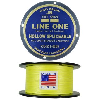 JB Line One Hollow Spliceable Yellow variable Länge - 100lbs