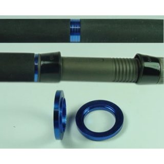 TAC Alu Zierring TRI03 Blue für 16er Rollenhalter