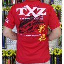 XZOGA V-Neck T-Shirt Red - versch. Größen