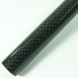 TAC Woven Carbon Tube L=500mm Graphite Glossy - AD=15,0mm/ID=13,0mm