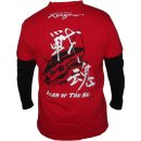 XZOGA V-Neck T-Shirt Long Sleeve Red - versch....