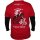 XZOGA V-Neck T-Shirt Long Sleeve Red - versch. Größen