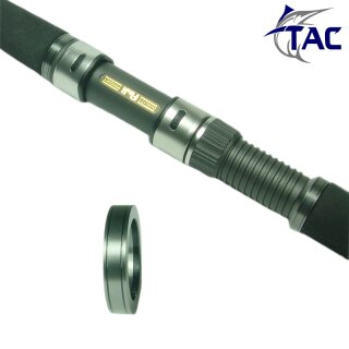 TAC Alu Zierring TRI24 Titan/Black für Rollenh. - versch. Durchm.