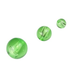 TAC round mounting pearls green 25 pieces - various sizes