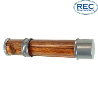 Pewter / Impregnated Cocobolo